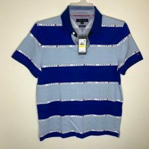 NWT Tommy Hilfiger Mens M Blue & White Spellout